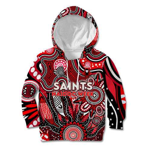 Personalised Saints NAIDOC Week 2024 Kid Hoodie Aussie Aboriginal Art