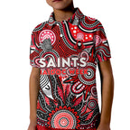 Personalised Saints NAIDOC Week 2024 Kid Polo Shirt Aussie Aboriginal Art