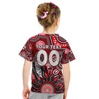 Personalised Saints NAIDOC Week 2024 Kid T Shirt Aussie Aboriginal Art