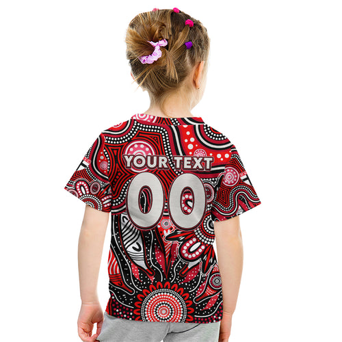 Personalised Saints NAIDOC Week 2024 Kid T Shirt Aussie Aboriginal Art
