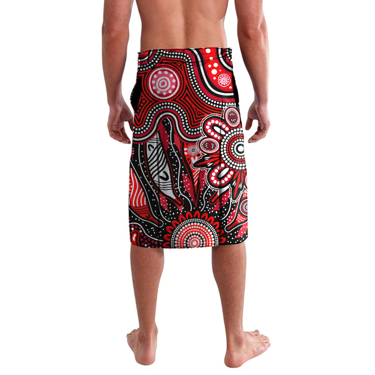 Personalised Saints NAIDOC Week 2024 Lavalava Aussie Aboriginal Art