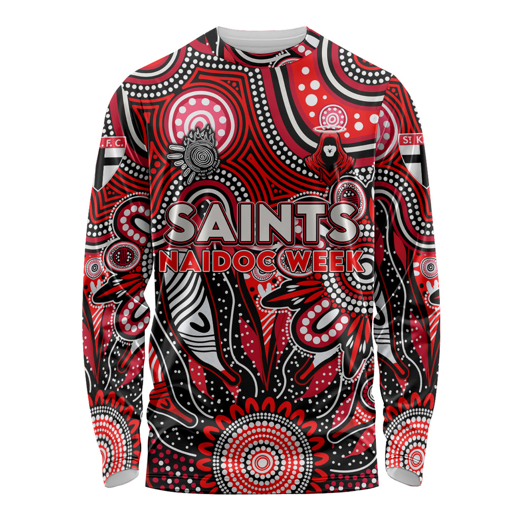 Personalised Saints NAIDOC Week 2024 Long Sleeve Shirt Aussie Aboriginal Art