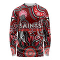 Personalised Saints NAIDOC Week 2024 Long Sleeve Shirt Aussie Aboriginal Art