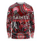 Personalised Saints NAIDOC Week 2024 Long Sleeve Shirt Aussie Aboriginal Art