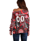 Personalised Saints NAIDOC Week 2024 Off Shoulder Sweater Aussie Aboriginal Art