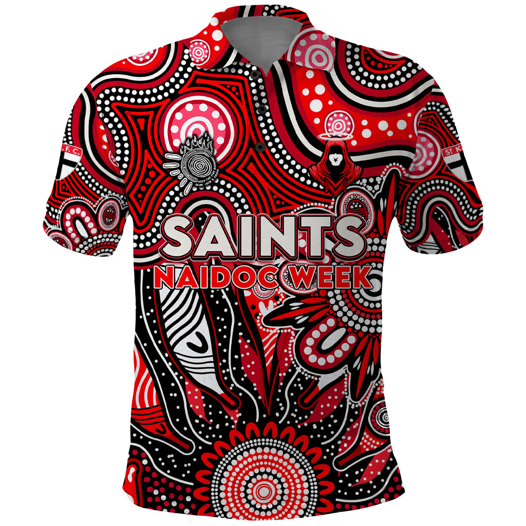 Personalised Saints NAIDOC Week 2024 Polo Shirt Aussie Aboriginal Art