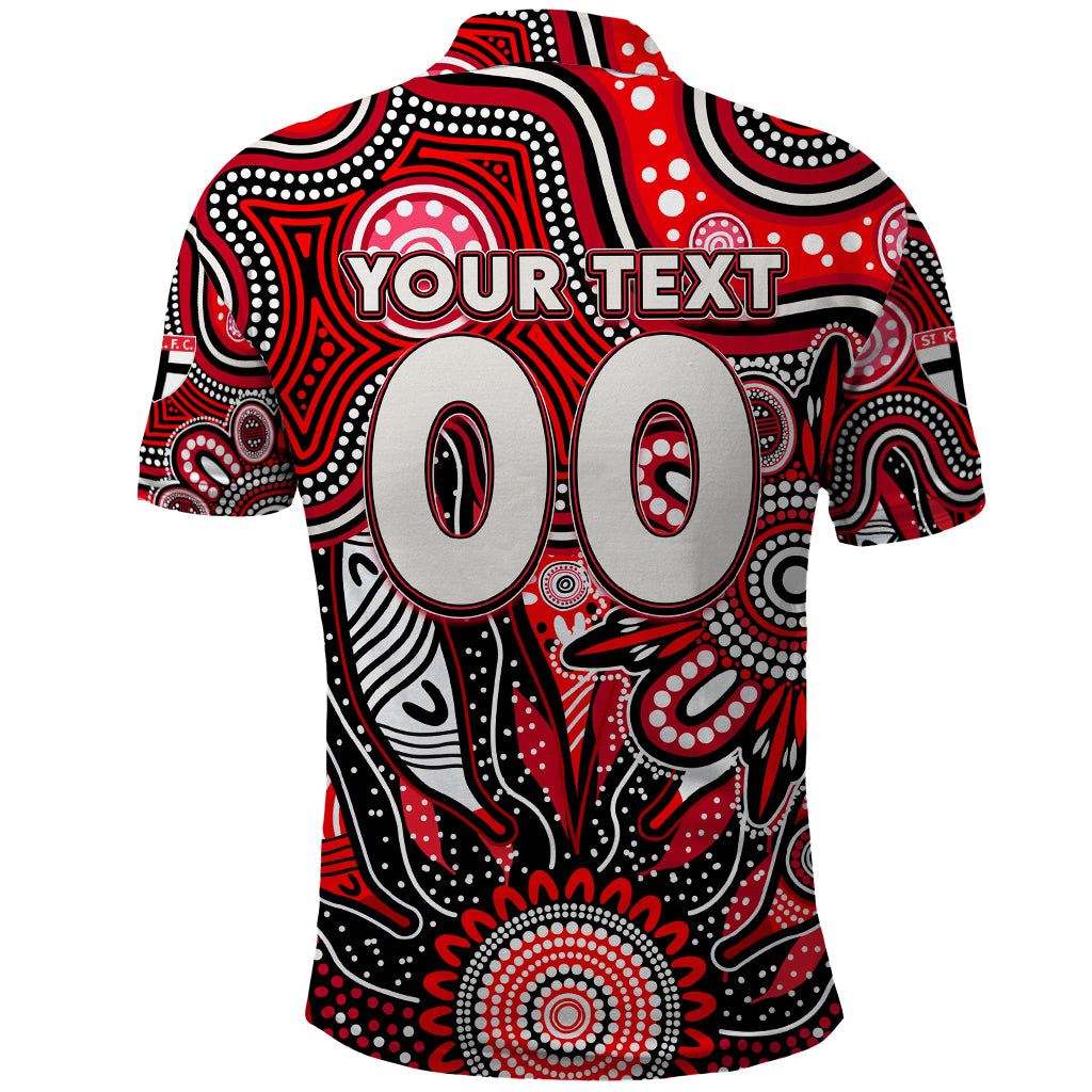 Personalised Saints NAIDOC Week 2024 Polo Shirt Aussie Aboriginal Art