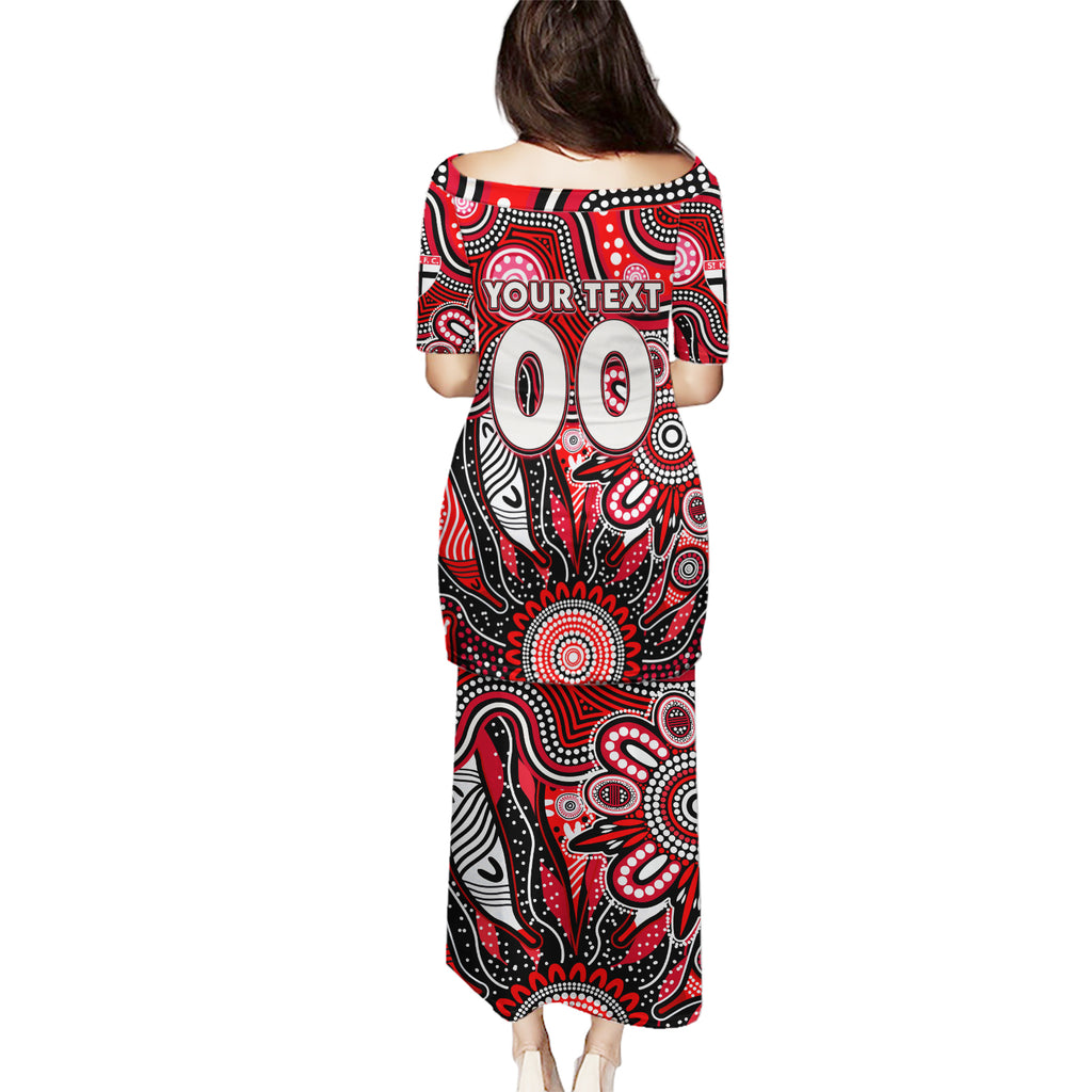Personalised Saints NAIDOC Week 2024 Puletasi Aussie Aboriginal Art