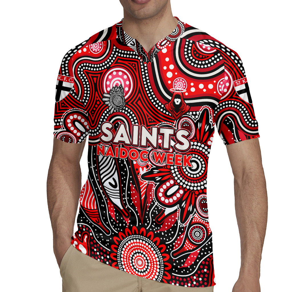 Personalised Saints NAIDOC Week 2024 Rugby Jersey Aussie Aboriginal Art