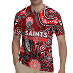 Personalised Saints NAIDOC Week 2024 Rugby Jersey Aussie Aboriginal Art