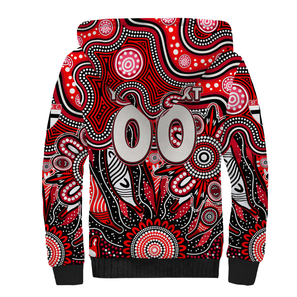 Personalised Saints NAIDOC Week 2024 Sherpa Hoodie Aussie Aboriginal Art
