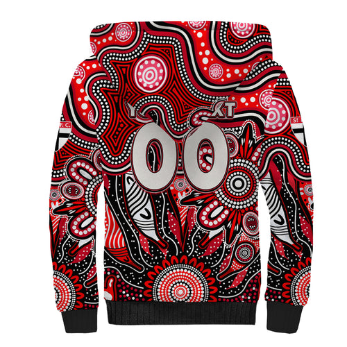 Personalised Saints NAIDOC Week 2024 Sherpa Hoodie Aussie Aboriginal Art