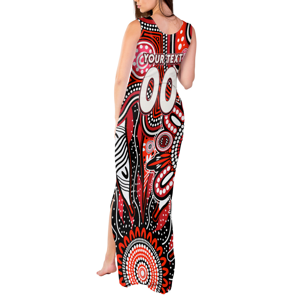 Personalised Saints NAIDOC Week 2024 Tank Maxi Dress Aussie Aboriginal Art