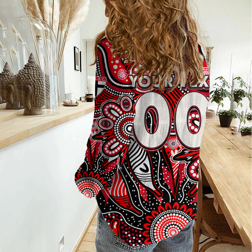 Personalised Saints NAIDOC Week 2024 Women Casual Shirt Aussie Aboriginal Art