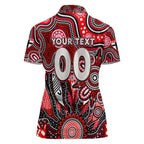 Personalised Saints NAIDOC Week 2024 Women Polo Shirt Aussie Aboriginal Art
