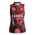 Personalised Saints NAIDOC Week 2024 Women Sleeveless Polo Shirt Aussie Aboriginal Art