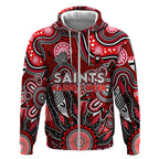 Personalised Saints NAIDOC Week 2024 Zip Hoodie Aussie Aboriginal Art