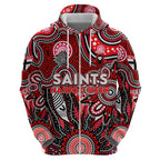 Personalised Saints NAIDOC Week 2024 Zip Hoodie Aussie Aboriginal Art