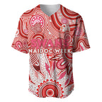 Personalised Swans NAIDOC Week 2024 Baseball Jersey Aussie Aboriginal Art