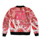 Personalised Swans NAIDOC Week 2024 Bomber Jacket Aussie Aboriginal Art