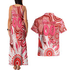 Personalised Swans NAIDOC Week 2024 Couples Matching Tank Maxi Dress and Hawaiian Shirt Aussie Aboriginal Art