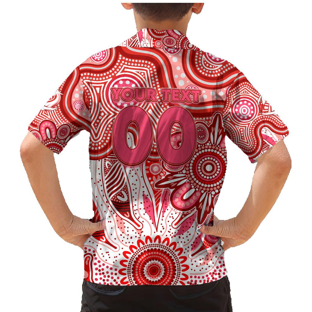 Personalised Swans NAIDOC Week 2024 Family Matching Mermaid Dress and Hawaiian Shirt Aussie Aboriginal Art