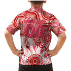 Personalised Swans NAIDOC Week 2024 Family Matching Mermaid Dress and Hawaiian Shirt Aussie Aboriginal Art