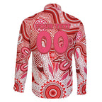 Personalised Swans NAIDOC Week 2024 Family Matching Off The Shoulder Long Sleeve Dress and Hawaiian Shirt Aussie Aboriginal Art