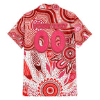 Personalised Swans NAIDOC Week 2024 Family Matching Off Shoulder Short Dress and Hawaiian Shirt Aussie Aboriginal Art