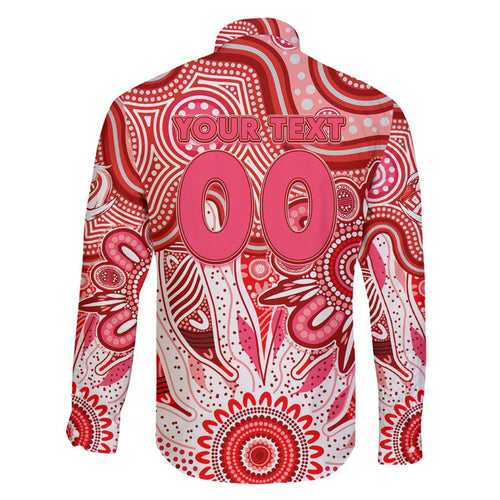 Personalised Swans NAIDOC Week 2024 Family Matching Off Shoulder Short Dress and Hawaiian Shirt Aussie Aboriginal Art
