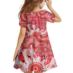 Personalised Swans NAIDOC Week 2024 Family Matching Short Sleeve Bodycon Dress and Hawaiian Shirt Aussie Aboriginal Art