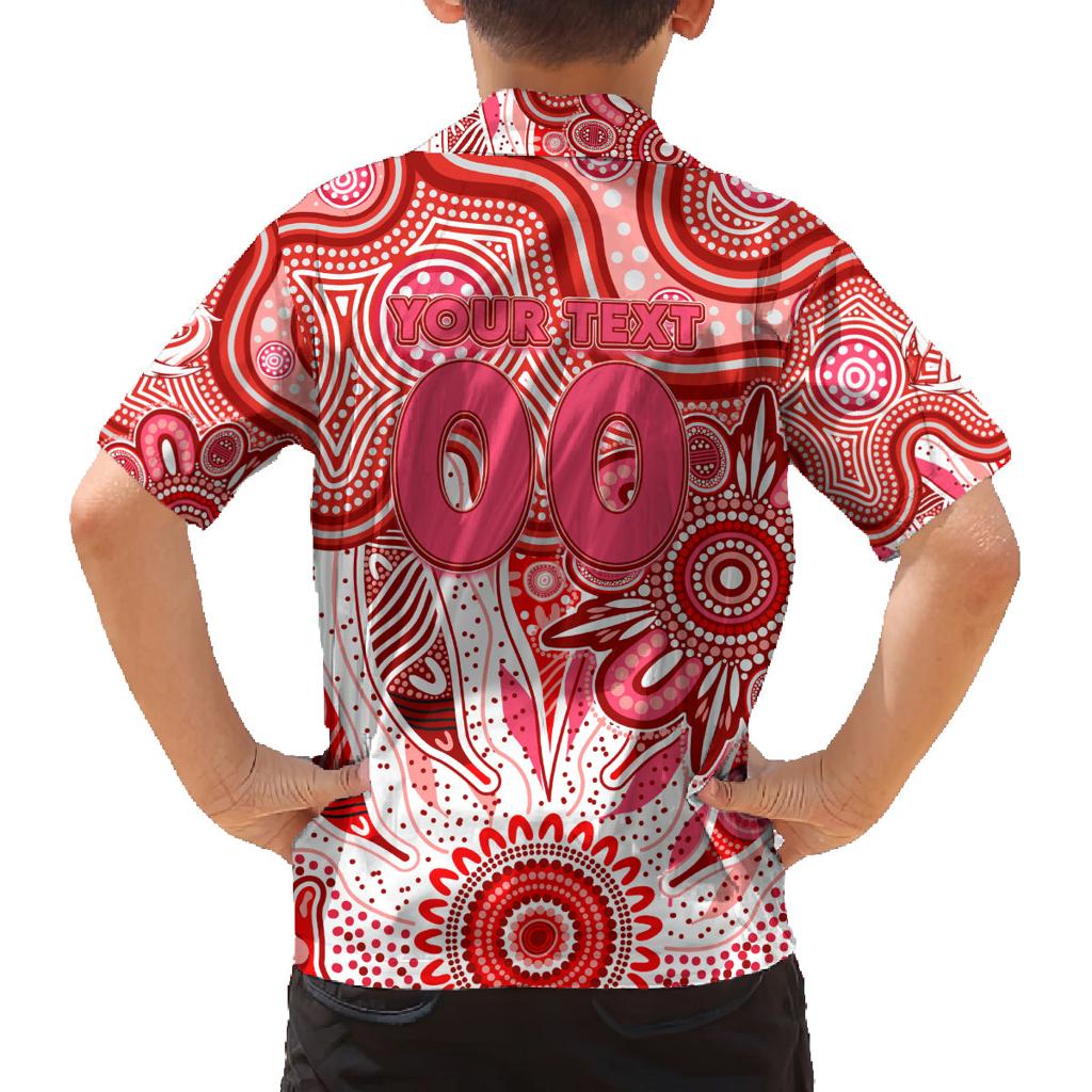 Personalised Swans NAIDOC Week 2024 Family Matching Summer Maxi Dress and Hawaiian Shirt Aussie Aboriginal Art