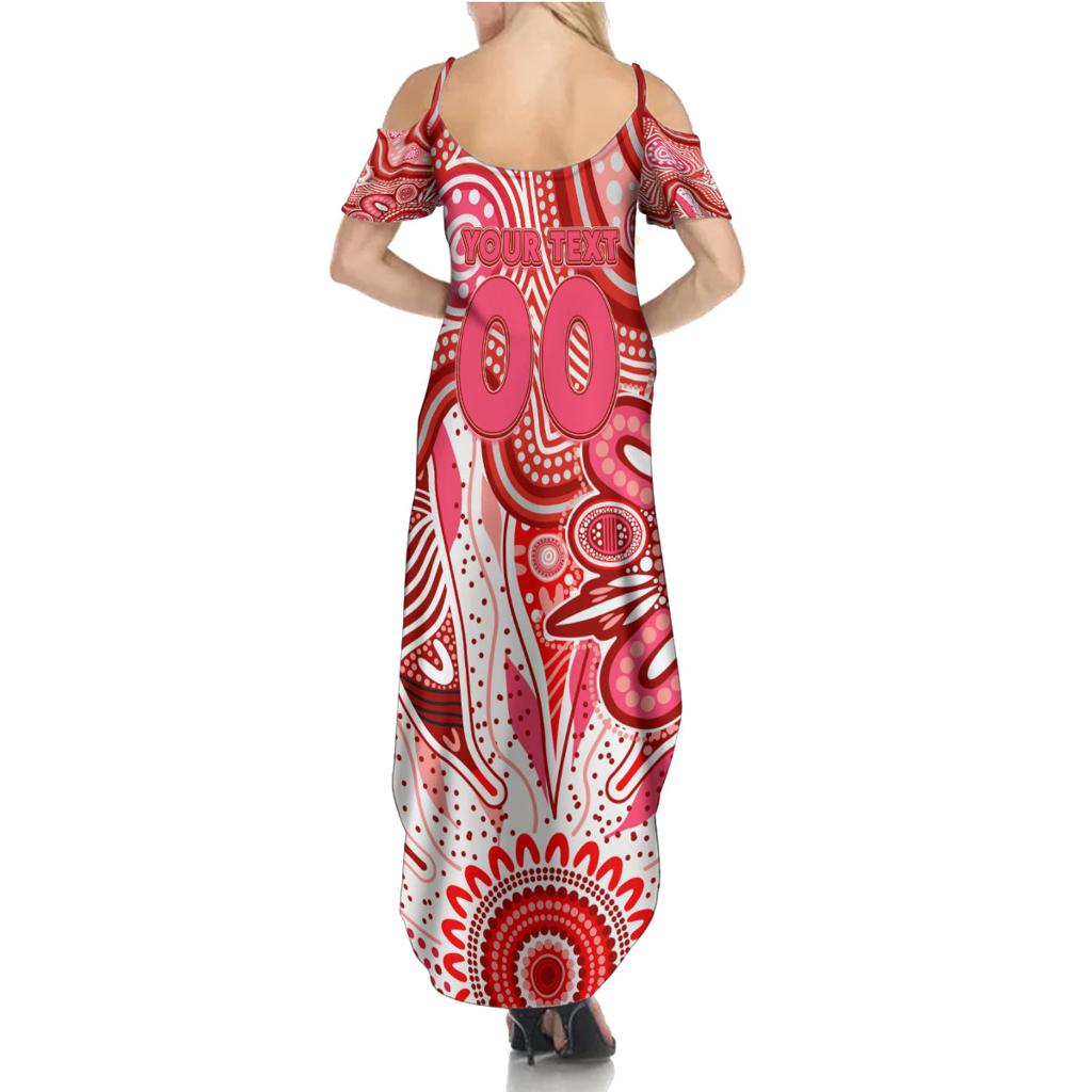 Personalised Swans NAIDOC Week 2024 Family Matching Summer Maxi Dress and Hawaiian Shirt Aussie Aboriginal Art
