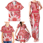Personalised Swans NAIDOC Week 2024 Family Matching Tank Maxi Dress and Hawaiian Shirt Aussie Aboriginal Art
