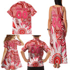Personalised Swans NAIDOC Week 2024 Family Matching Tank Maxi Dress and Hawaiian Shirt Aussie Aboriginal Art