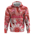 Personalised Swans NAIDOC Week 2024 Hoodie Aussie Aboriginal Art