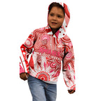 Personalised Swans NAIDOC Week 2024 Kid Hoodie Aussie Aboriginal Art