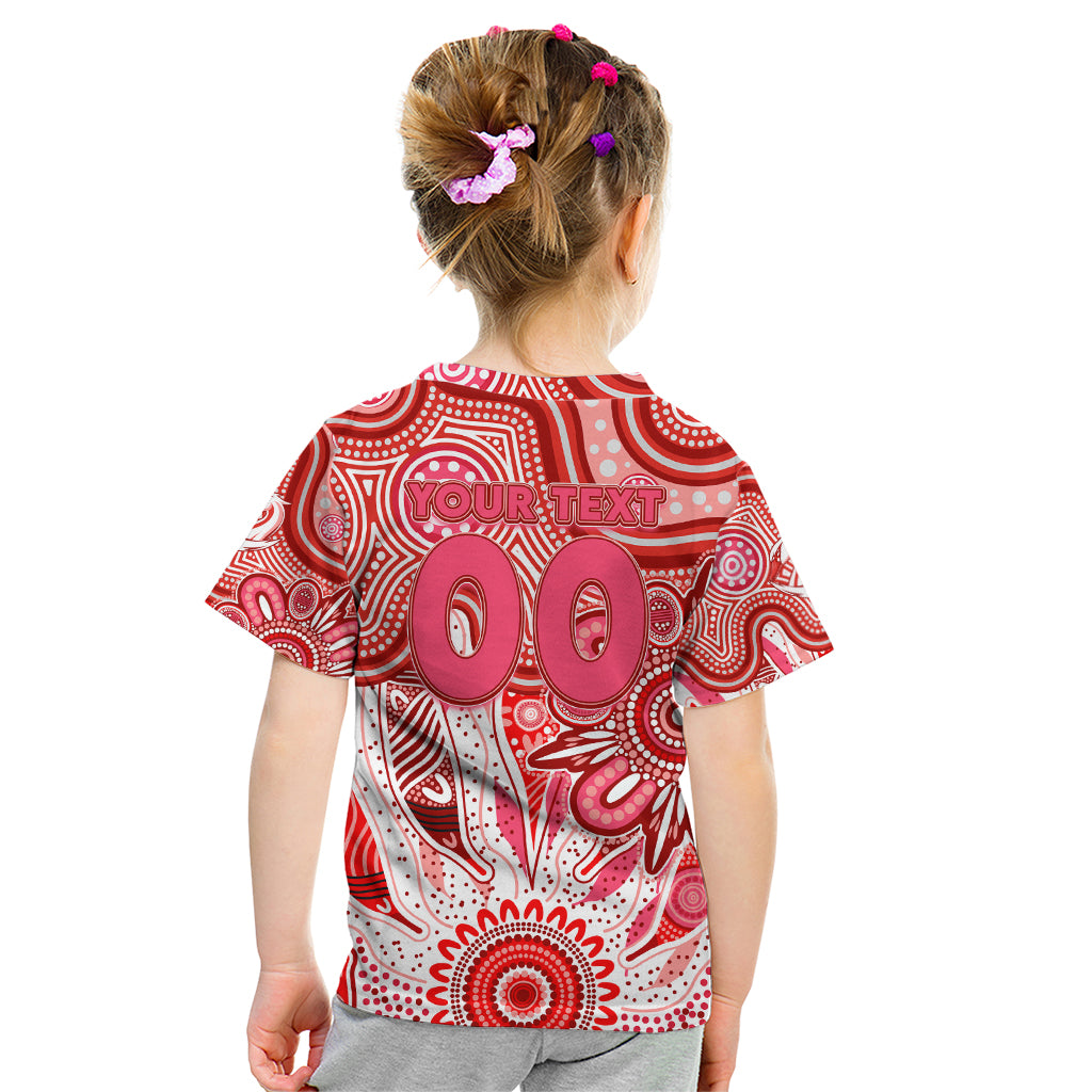 Personalised Swans NAIDOC Week 2024 Kid T Shirt Aussie Aboriginal Art