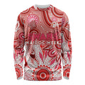 Personalised Swans NAIDOC Week 2024 Long Sleeve Shirt Aussie Aboriginal Art