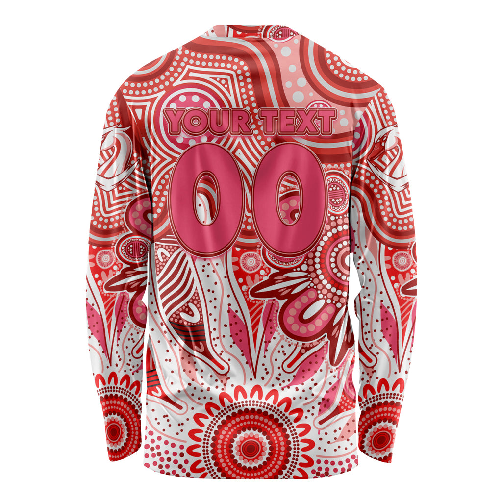 Personalised Swans NAIDOC Week 2024 Long Sleeve Shirt Aussie Aboriginal Art