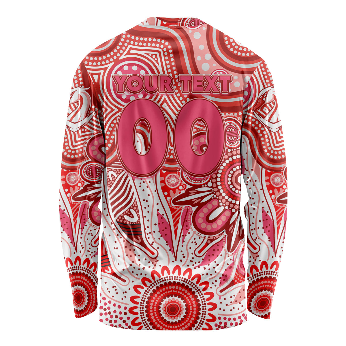 Personalised Swans NAIDOC Week 2024 Long Sleeve Shirt Aussie Aboriginal Art