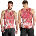 Personalised Swans NAIDOC Week 2024 Men Tank Top Aussie Aboriginal Art