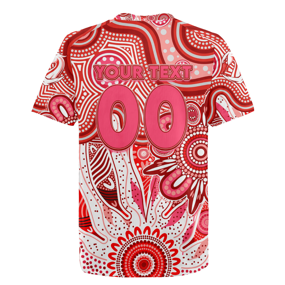 Personalised Swans NAIDOC Week 2024 Rugby Jersey Aussie Aboriginal Art