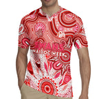 Personalised Swans NAIDOC Week 2024 Rugby Jersey Aussie Aboriginal Art