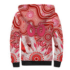 Personalised Swans NAIDOC Week 2024 Sherpa Hoodie Aussie Aboriginal Art