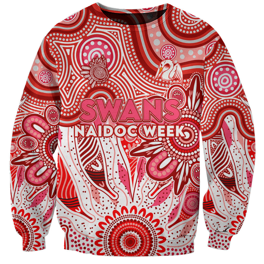 Personalised Swans NAIDOC Week 2024 Sweatshirt Aussie Aboriginal Art