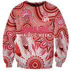 Personalised Swans NAIDOC Week 2024 Sweatshirt Aussie Aboriginal Art