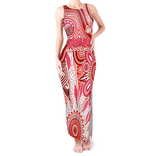 Personalised Swans NAIDOC Week 2024 Tank Maxi Dress Aussie Aboriginal Art