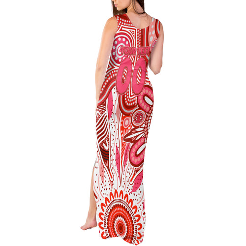 Personalised Swans NAIDOC Week 2024 Tank Maxi Dress Aussie Aboriginal Art