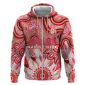 Personalised Swans NAIDOC Week 2024 Zip Hoodie Aussie Aboriginal Art